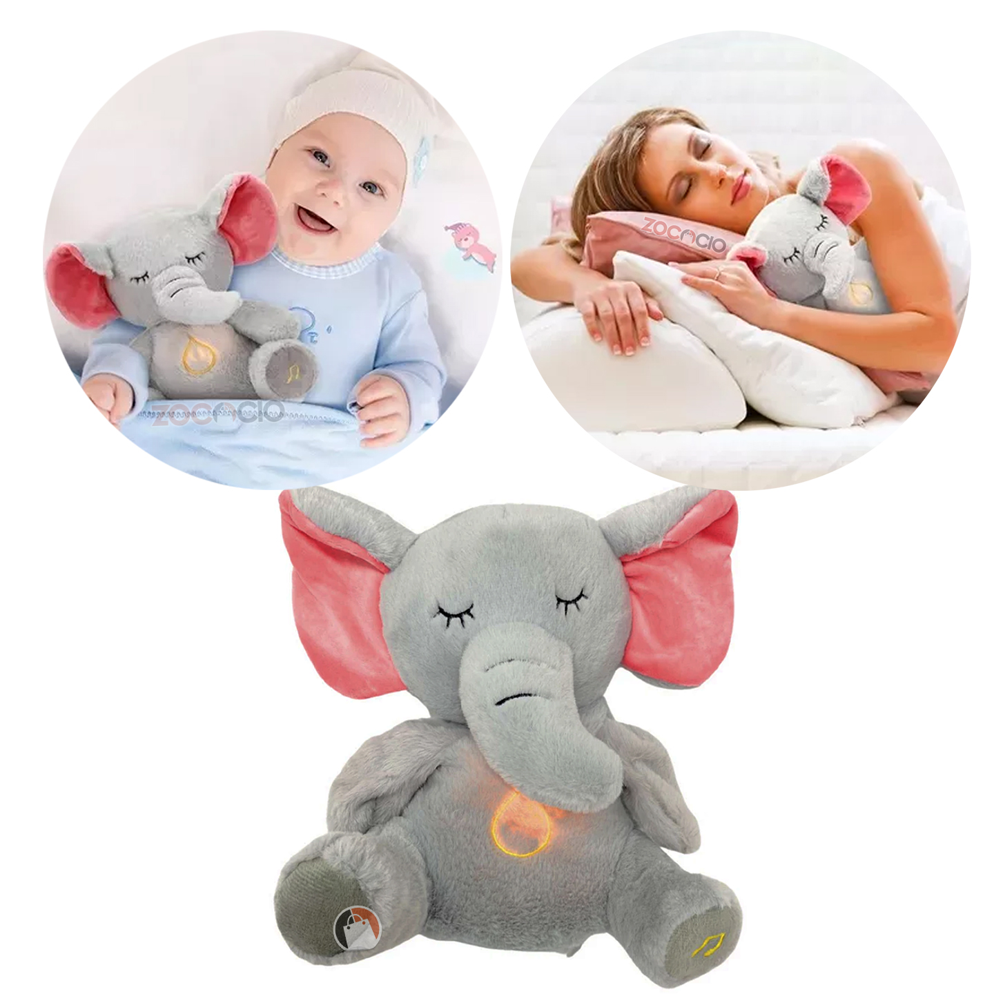 Miniatura 3 de Peluche Elefante Respira Relaja Para Dor